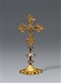 German 15th century - A 15th century German copper reliquary cross - image-2