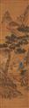 Leng Mei . Qing-Zeit - The Daoist paradise of the immortals. A set of ten hanging scrolls. Ink and colour on paper. One scroll dated cyclically renyin (1722) and inscribed Jinmen huashi Leng Mei and s... - image-4