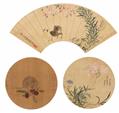 Sima Zhong, in the manner of
After Ai Xuan and Zhu Sun. Qing dynasty - Three paintings. a) Two quails. Ink and colour on silk. Inscription, dated cyclically yimao (1855), signed Xu Suzhong and sealed Zhong yin. b) A mouse with a fruit. Ink and colo... - image-1