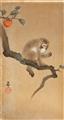 Ohara Shoson - Two ôtanzaku. Published by Daikokuya circa 1910-1920. a) Owl and moon sickle. Seal: Koson. Somewhat later edn. b) Monkey in persimmon tree. Signed: Koson. Seal: Koson. (2)

Go... - image-2