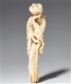 Große Figur eines sennin. Elfenbein. Um 1800 - image-1