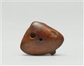 A boxwood netsuke of a kappa on a shell. Late 19th century - image-5