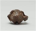 A boxwood netsuke of a flying quail with a millet branch - image-3