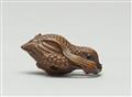 A boxwood netsuke of a flying quail with a millet branch - image-4