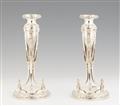 A pair of Koblenz Louis XVI silver candlesticks - image-1