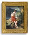 A gouache on ivory miniature of “Diane de Chasseresse” - image-1