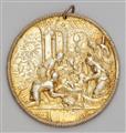 An important silver gilt medallion with the adoration of the shepherds
Gift for the birth of Regina Hainhofer - image-1