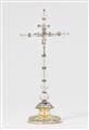 Probably Austria mid-17th century - A small silver-mounted rock crystal altar cross, mid-17th century - image-1