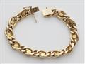 A 14k gold lapiz lazuli bracelet - image-2