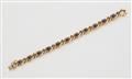 A 14k gold lapiz lazuli bracelet - image-1