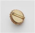 A 14k red and yellow gold opal rosette brooch - image-2