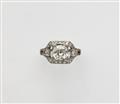 Belle Epoque-Ring mit Diamantsolitär - image-1