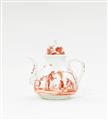 An early Meissen porcelain tea pot and cover by Johann Gregorius Hoeroldt - image-2