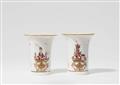 A rare pair of Meissen porcelain vases with chinoiseries - image-1