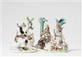 Three Meissen porcelain allegorical figures representing Africa, Asia, and America - image-1