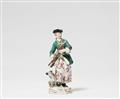 A Meissen porcelain model of a huntress with a gun - image-1