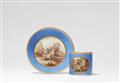A Meissen porcelain cup and saucer with the death of Clorinde - image-1