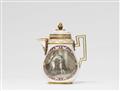 A Meissen porcelain coffee pot with scenes after Angelika Kauffmann - image-1