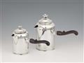 A set of four Dresden silver candlesticks made for Prince Elector August II of Saxony - image-13