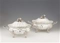 A pair of George III silver tureens - image-1