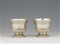 A pair of Augsburg Régence silver beakers - image-1