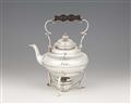 A Maastricht silver tea kettle and rechaud - image-1