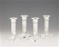 Four Tiffany silver candlesticks - image-1