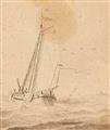 Jan  Verbruggen the Elder - Two Small Drawings of Ships - image-2