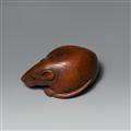 A boxwood netsuke of a rat. Mid-19th century - image-2