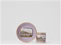 A Meissen porcelain cup and saucer with views of Albrechtsburg and Pillnitz Palace - image-1