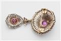 A 14k gold, diamond and Burma ruby pendant brooch. - image-2