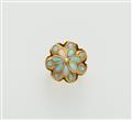 An 18k gold and Australian opal cluster ring - image-1