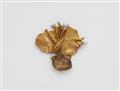 A German 18k gold and smoky quartz brooch. - image-1