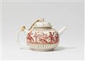 A Meissen porcelain teapot with a stag hunt - image-2
