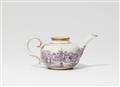 A Vienna porcelain teapot with a battle scene - image-1