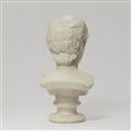 White Carrara marble bust of a young faun - image-2