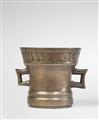 A rare Gothic two-handled mortar made for Willem Lurkeman - image-2