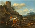 Nicolaes Berchem - Southern Landscape with Shepherds and their Flocks - image-1
