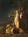 French School 18th century - Portrait of a Gentleman hunting
Portrait of a Lady in a Park in front of a Marble Sculpture - image-2