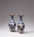 A pair of cloisonné enamel vases. 20th century - image-2