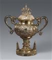 A large silver lidded cup. Canton. Late 19th century - image-2