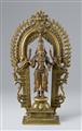 A Kerala copper alloy altar of Shiva. Central India, Maharashtra. 19th century - image-1