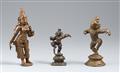 Drei kleine Figuren. Bronze. Süd-Indien. 15./19. Jh. - image-1