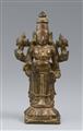 Figur des Vishnu. Kupfrige Bronze. Süd-Indien. 17./19. Jh. - image-1