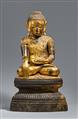 Buddha Shakyamuni. Holz, Lack und Vergoldung. Burma, Shan-Staaten. 19. Jh. - image-1