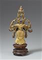 Ekadasamukha-Avalokitesvara. Vergoldete Bronze. Sinotibetisch.  18. Jh. - image-2