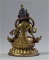 Adibuddha Vajrasattva. Feuervergoldete Bronze. Tibet. 19./20. Jh. - image-2