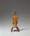 A lacquered and gilt bronze figure of a female attendant. Ming dynasty - image-2