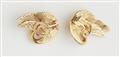 A pair of French 18k gold swan clip earrings. - image-2