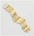A German 18k gold cuff bracelet. - image-1